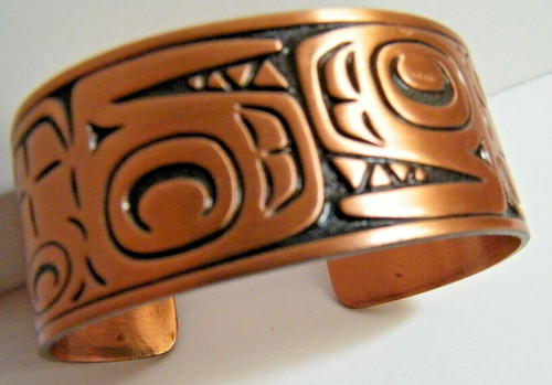 Copper cuff bracelet tlingit - copper,